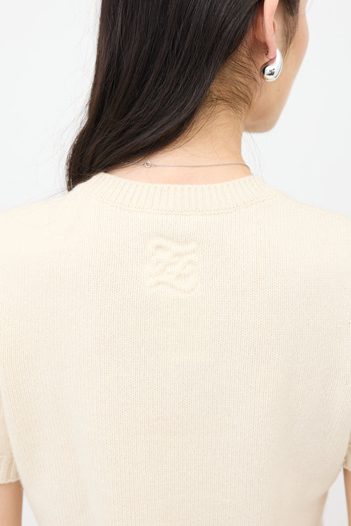 Fendi FF Short Sleeve Sweater