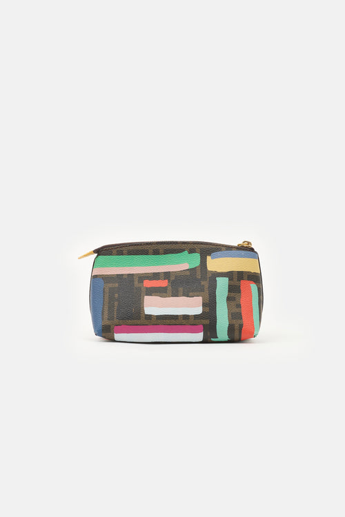 Fendi FF Zucca Striped Pouch