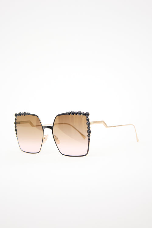 Fendi FF0259S Embellished Sunglasses