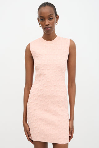 Fendi FF Embossed Mini Dress