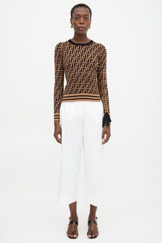 Fendi FF Zucca Intarsia Sweater