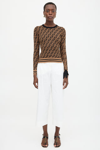 Fendi FF Zucca Intarsia Sweater