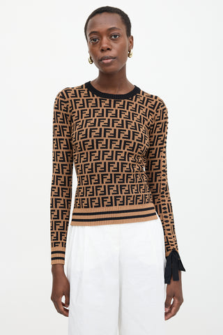 Fendi FF Zucca Intarsia Sweater