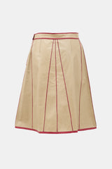 Fendi FW 2000 Leather Trimmed Skirt