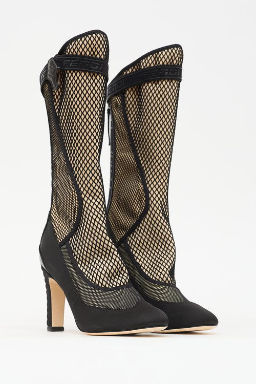 Fendi FW 2020 Color Block Sock Boot