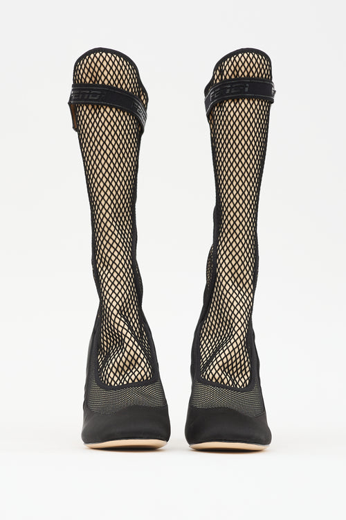 Fendi FW 2020 Color Block Sock Boot