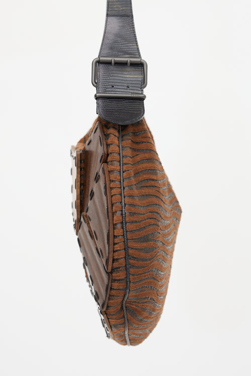 Fendi FW 2002 Wood Panel Oyster Bag