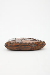 Fendi FW 2002 Wood Panel Oyster Bag