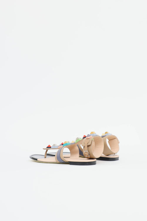 Fendi Studded Gladiator Sandal