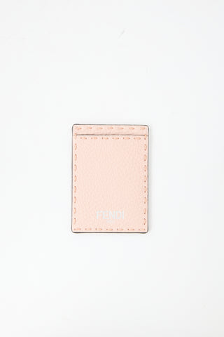Fendi Grain Leather Card Holder
