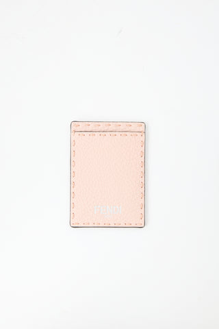 Fendi Grain Leather Card Holder