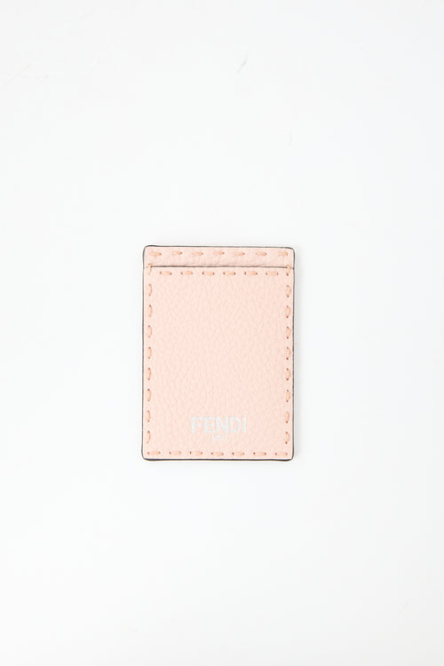 Fendi Grain Leather Card Holder