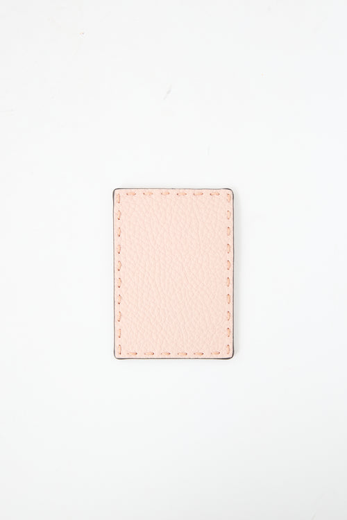 Fendi Grain Leather Card Holder