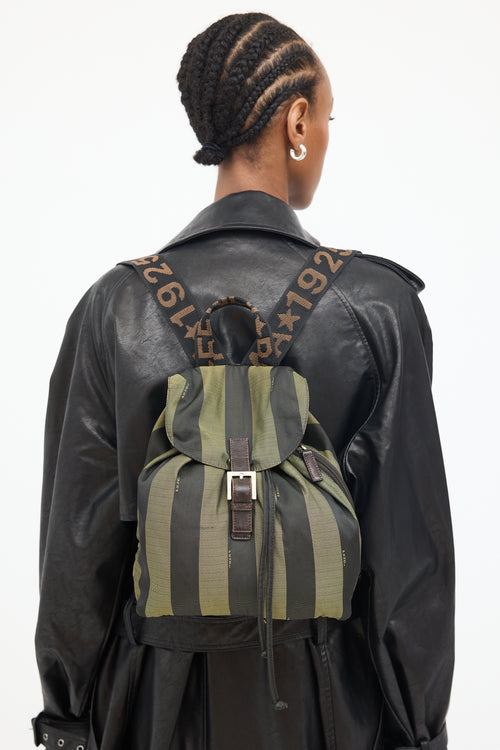 Green & Black Pequin Backpack