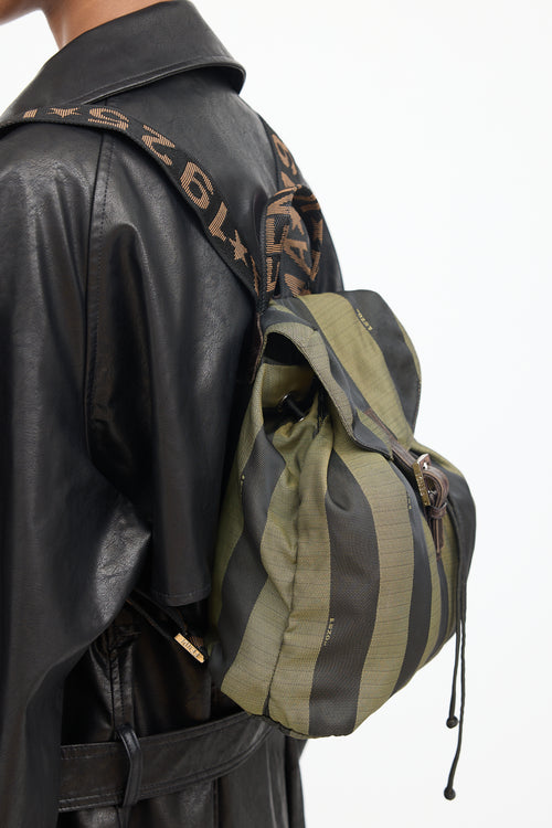 Green & Black Pequin Backpack