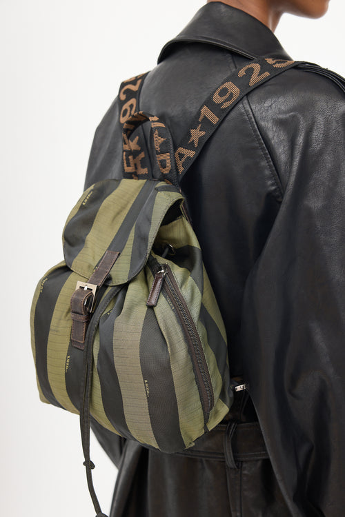 Green & Black Pequin Backpack