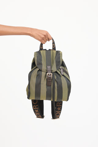 Green & Black Pequin Backpack