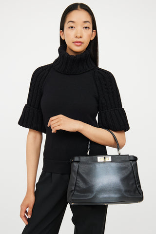 Fendi Black & Grey Ombre Peekaboo Bag