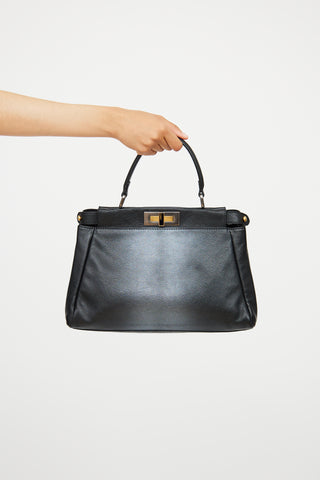 Fendi Black & Grey Ombre Peekaboo Bag