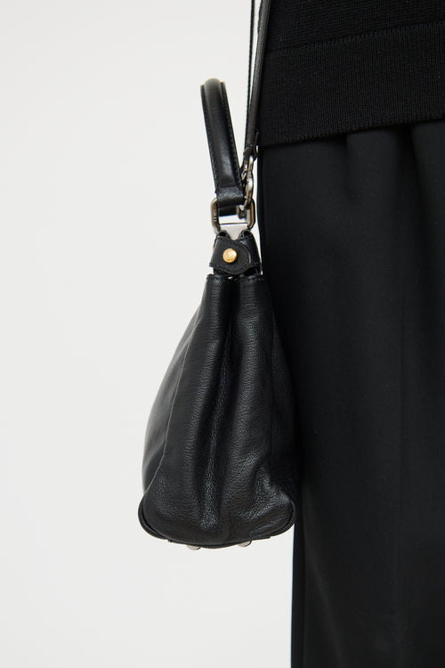 Fendi Black & Grey Ombre Peekaboo Bag