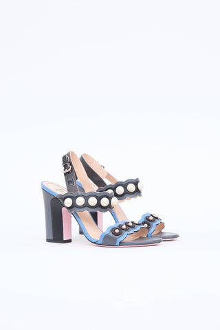 Fendi Pearl Block Heel