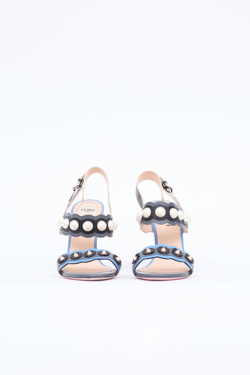 Fendi Pearl Block Heel