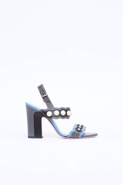 Fendi Pearl Block Heel
