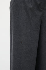 Fendi Grey Wool Wide Leg Trouser