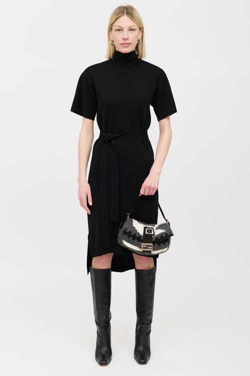 Fendi Wool Knit Baguette Bag