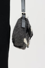 Fendi Wool Knit Baguette Bag