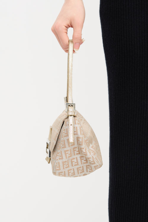 Fendi Jacquard Mamma Baguette Bag