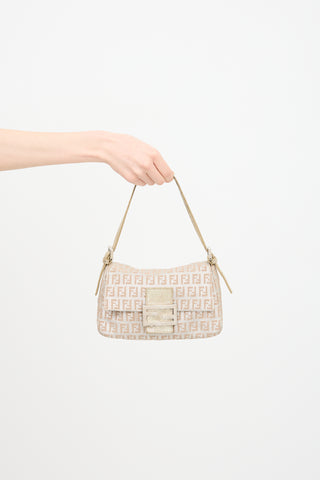 Fendi Jacquard Mamma Baguette Bag