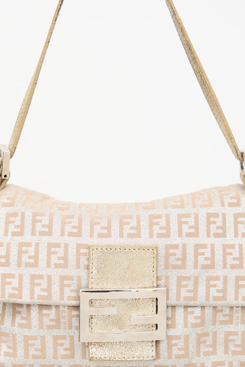 Fendi Jacquard Mamma Baguette Bag