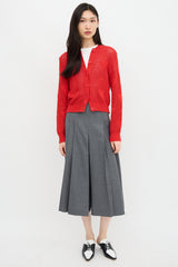 Fendi Knit Heart Cardigan