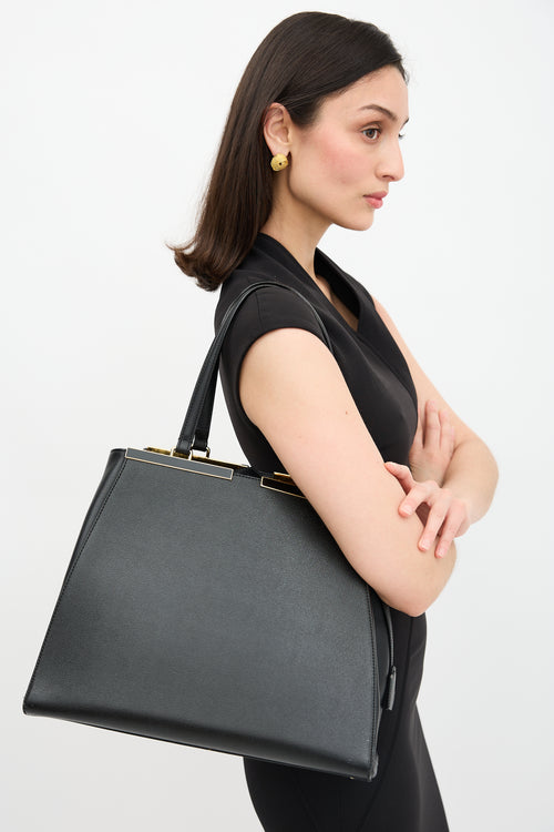 Fendi Leather 2Jours Tote Bag