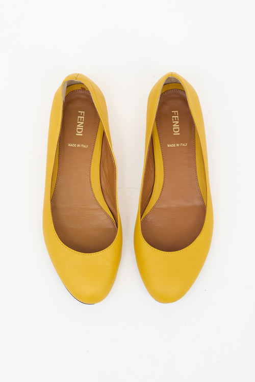 Fendi Leather Ballet Flat
