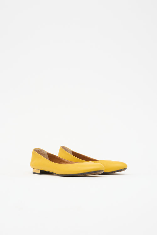Fendi Leather Ballet Flat