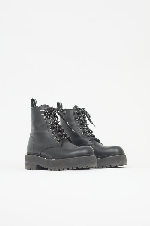 Fendi Leather FFreedom Biker Boot
