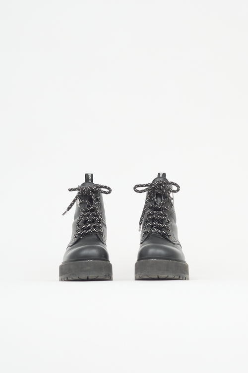 Fendi Leather FFreedom Biker Boot