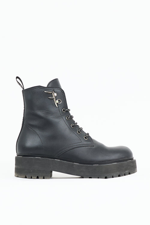 Fendi Leather Freedom Biker Boot