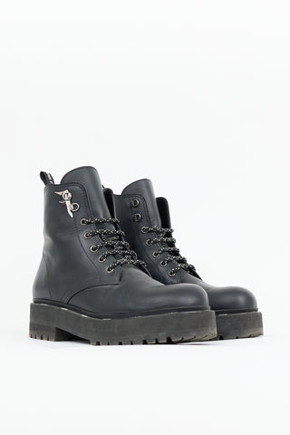 Fendi Leather Freedom Biker Boot