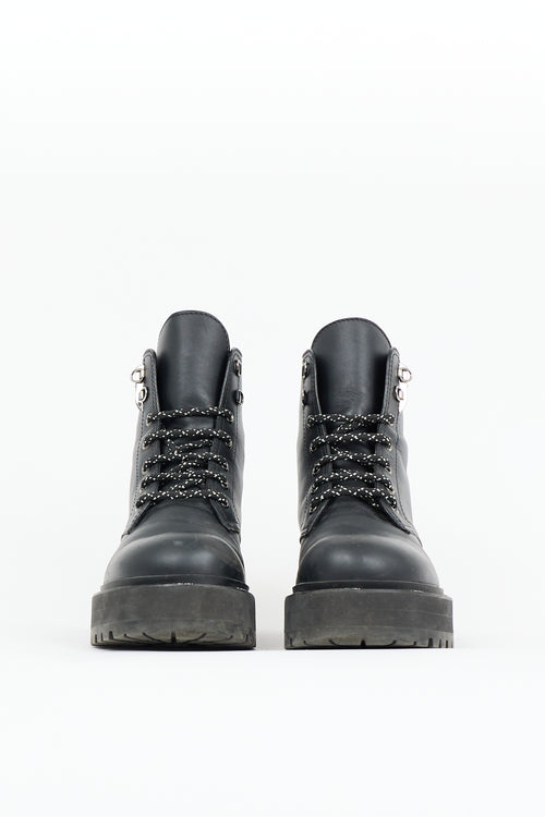 Fendi Leather Freedom Biker Boot