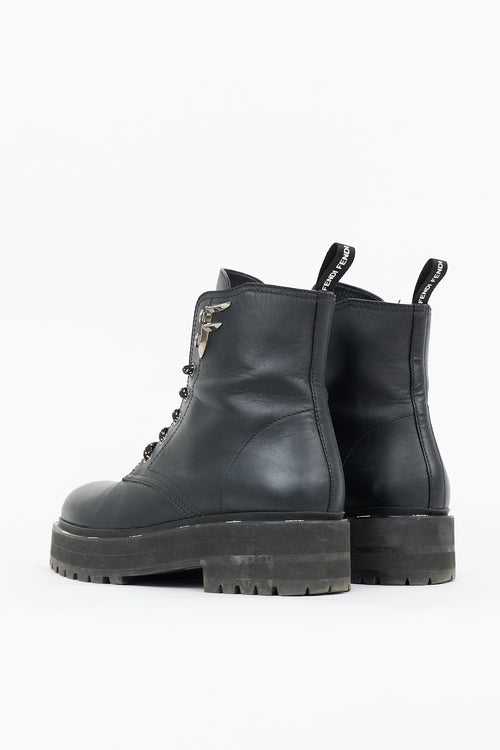 Fendi Leather Freedom Biker Boot