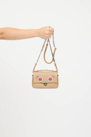 Fendi Leather Monster Crossbody Bag