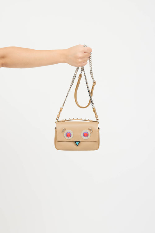 Fendi Leather Monster Crossbody Bag