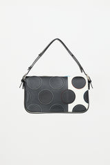 Fendi Leather Polka Dot Baguette Bag