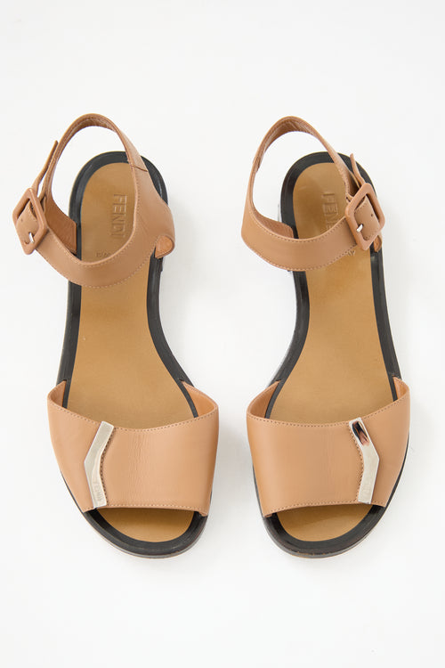 Fendi Leather Sandal