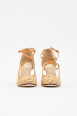 Fendi Leather & Crochet Pump