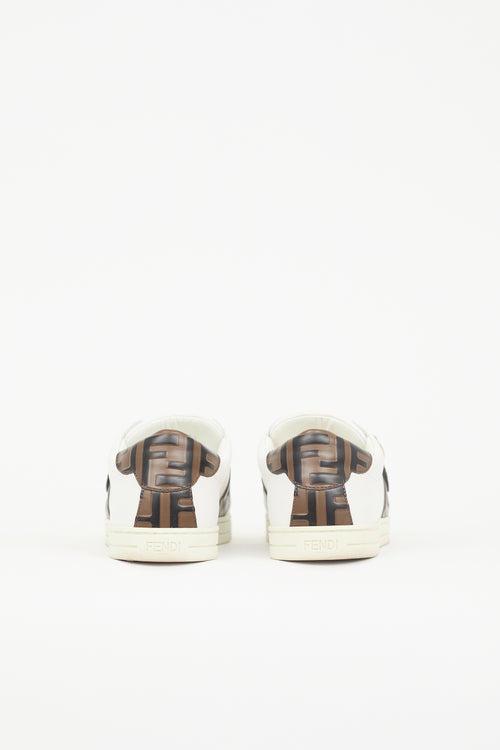Fendi Leather FF Buckle Sneaker