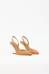 Fendi Leather First Slingback Heel